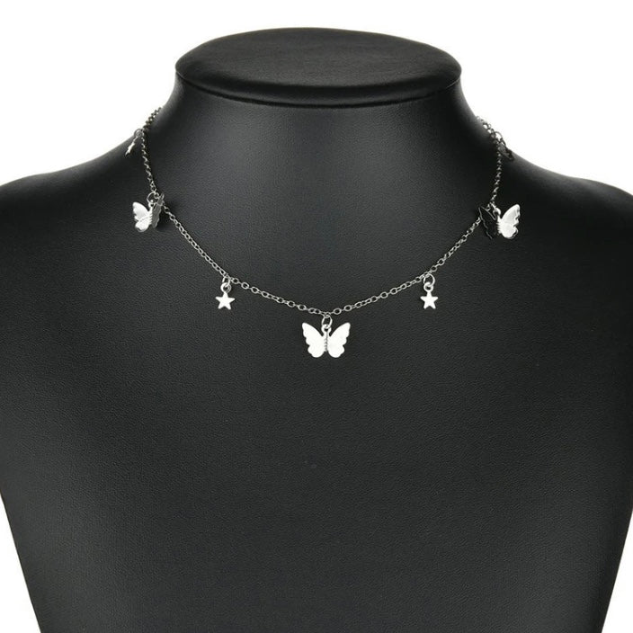 Bohemian Short Clavicle Butterfly Chain Pendant Necklace For Women Charm