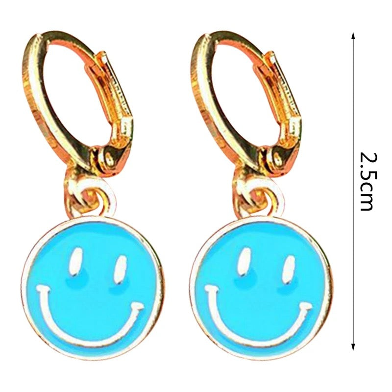 Vintage Fashion Happy Smiling Face Earrings For Women