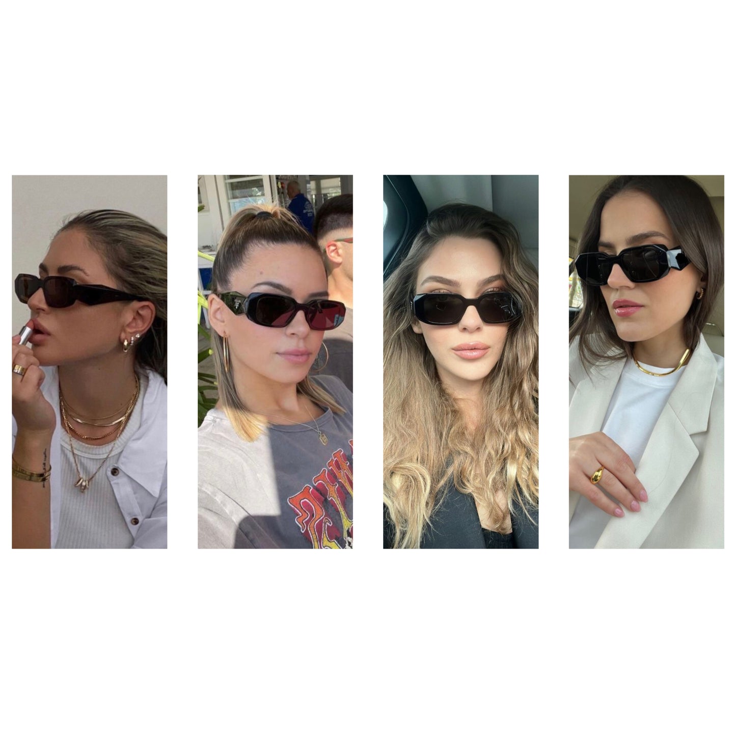 Small Luxury Retro Women Designer Sunglasses Glamour Runway Fashion Female Brand Ladies Glasses UV400