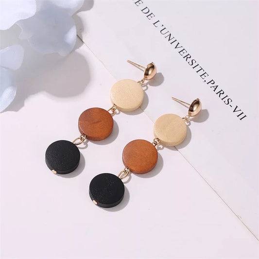 Fashion Gold Silver Plated Geometric Big Circle Clip on Earrings for Women