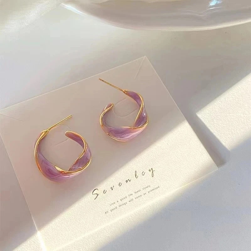 New Fashion Lavender Purple Earrings for Woman