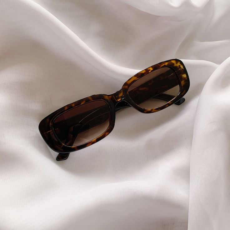 Leopard Fashion Retro Small Rectangle Sunglasses