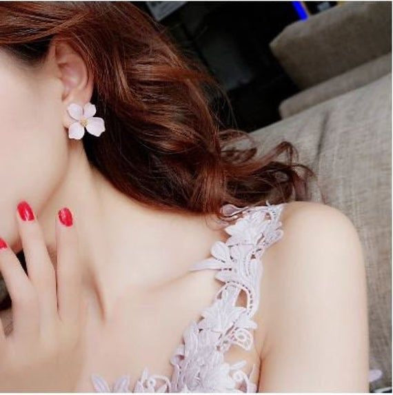 Korean Style Cute Flower Earrings For Women